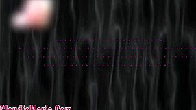 claudia marie's low hanging big fake tits sway seductively for whore play