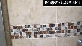 oh man i love watching her flaunt those big tits in the sauna voyeur style