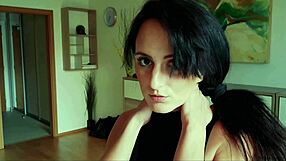 czech lilly shakes natural big tits in teasing striptease