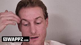 Hey stepdaughters we're swapping you for a big cock gangbang after that scary movie jerk session