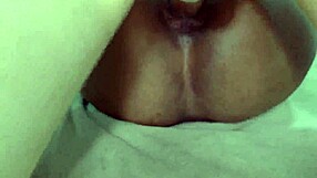 white european guy unloads huge cumshot on slim brazilian badgirl's tight pussy lips