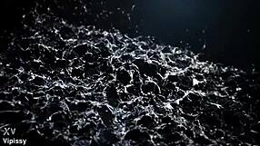 Blonde lesbian maid drinks hot piss straight