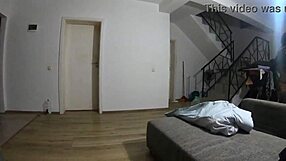 Hot Pantyhose Cheating Wife Plays Dirty with Cock Cumshots on Downjacket!