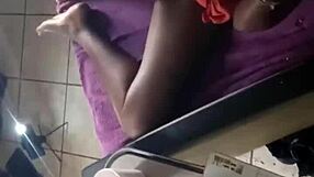 mature ebony milf's big ass bent over for doggystyle pounding