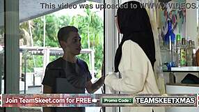 Cute 18+ muslim teen slut rides bwc deep in tiny pussy