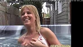 omg lexy lohan's perfect latina body glistens in jacuzzi tease