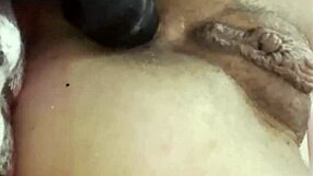 Thrusting Vibrating Anal Plug into Tight Asshole Close-Up