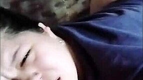 damn, my stepbro showed up filming and fucked my pussy so hard with his cum