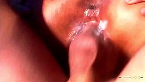 brunette latina milf bends for boat anal pounding