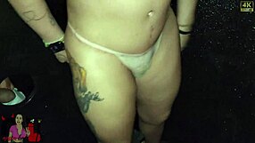 this horny slut skips the condom and fucks a stranger through the gloryhole raw