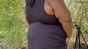PUBLIC SEX CHRONICLES PT6: Cute Ebony Babe BENT OVER BIG ASS For OUTDOOR DOGGY POUNDING