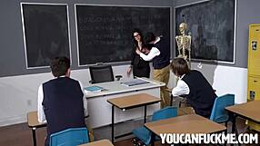 italian teacher valentina nappi gets hardcore fucked by nick strokes joshua rivers and spikey dee