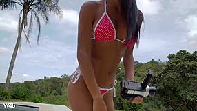 ebony babe denisse shakes her hot black ass solo - wanna see her tease that amazing body?