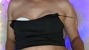 damn!! sexy transexual dressed hot yanking her thick cock hard and fast