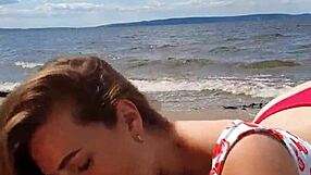 Stunning river blowjob close up deepthroat big cock cum by cristallgloss couple outdoor!