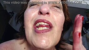 seductive redhead dawnskye1962 tempts in skimpy underwear with dirty talk and huge natural tits kisses