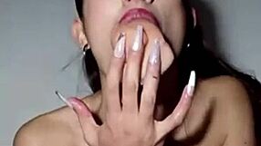 KAROGOK! gagging submissive latina argentina CHOKES on deepthroat cock