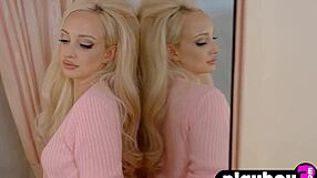 exotic petite blonde rachel page exposes small tits and pussy