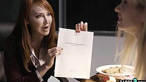 Teacher Commands Stepmom Spank Punish Skinny Stepdaughter's Big Tits