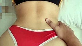 Filipina Milf In Red Panties Takes Bent Over Doggystyle Pounding