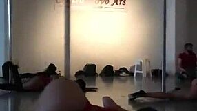 Patient's ripped clothes striptease dance tempts doctor Diosa Argenta pole