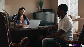 happy newlywed puck deepthroats isiah maxwell's big cock before doggystyle pounding in haunted house