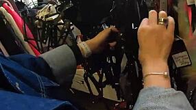 Which panties fit these two girls best in the fitting room?