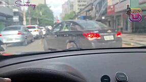 Wife Led by Collar to Massive Cock Gloryhole