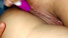 Curvy Latina Ella Shakes Ass in Bedroom Anal with Vibrator Close-Up