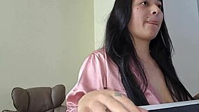 who knew a latina could fuck so hard during her work video call creampie incoming?