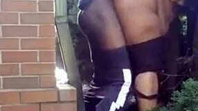 thick latina pastor's wife moans hard getting fucked outdoors by church