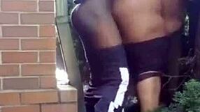 thick latina pastor's wife moans hard getting fucked outdoors by church