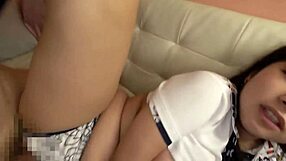 innocent big tit japanese teen ditches boyfriend for senior's raw creampie cheating sex!!