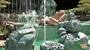 Tory Lane and Heather Gables stuff anal toys deep before wild outdoor DP foursome!