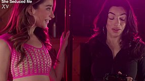 i feel her tongue on my pussy while she moans in lingerie