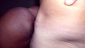 Amateur interracial anal creampie with huge hard cock