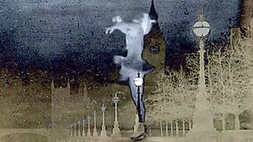 dark lantern shows vintage hairy nature girls outdoors with natural tits