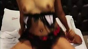 Rossy Ebony Tries Sexy Lingerie Ends Fucked Raw By Huge Cock
