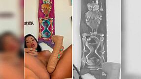 WOW! LOOK AT THIS ORIENTAL VIP FUCKING HERSELF WITH A HUGE DILDO!!