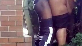 thick latina pastor's wife moans hard getting fucked outdoors by church