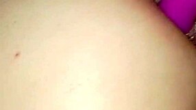 Curvy Latina Ella Shakes Ass in Bedroom Anal with Vibrator Close-Up