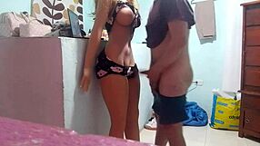 Stepson's Sneaky Small Cock Thrust Ignites Forbidden Desire While Stepdad Away