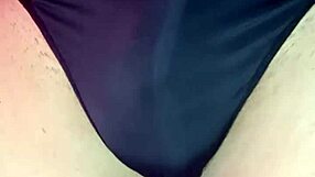 dig this sexy satin thong hugging my curves?