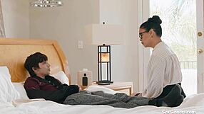 Desperate Teacher's Handjob Turns into Deepthroat Fuck for Young Student!