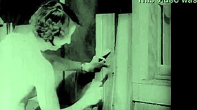 dark lantern shows vintage hairy nature girls outdoors with natural tits