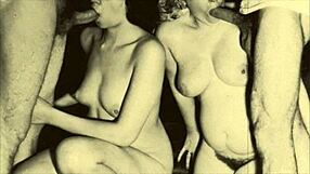 20th century group orgy battles 19th century hairy beaver fuckfest