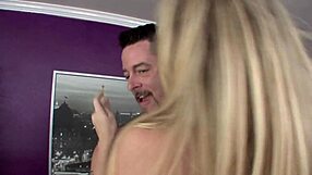 Charley Monroe Gazes at Stepdaddie's Cum Dripping on Shaved Twat