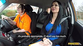 ex-prisoner’s massive tits tease jasmine jae in steamy driving school hookup