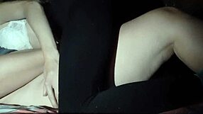 Our brunette couple dives into hairy pussy licking and hardcore beaver munching leading to explosive lesbian orgasms