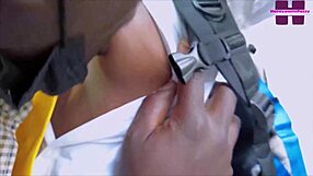 Would you share your student lover's ebony ass with a colleague like this?